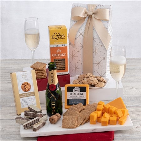 Cheese and Cracker Champagne Gift Box