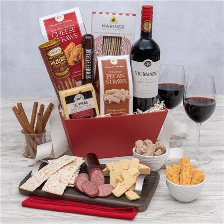 Classic Red Wine Gift Basket 5140