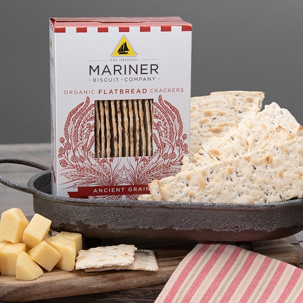Organic Ancient Grains Flatbread Crackers by Mariner - 5 oz. -                                       