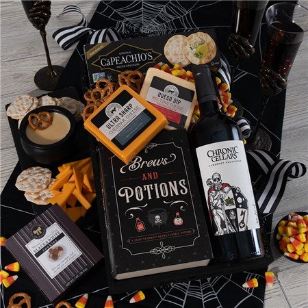 Eat, Drink &amp; Be Scary Halloween Wine Gift