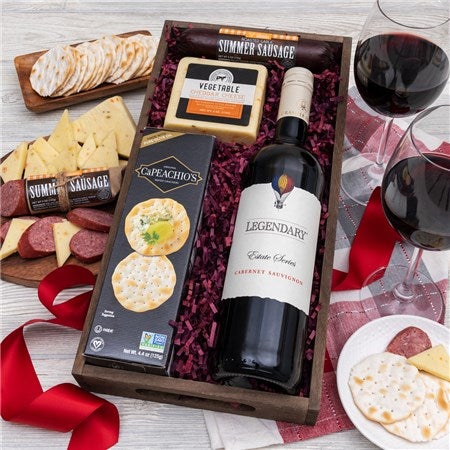 Red Wine Gift Crate for Boss&#39;s Day