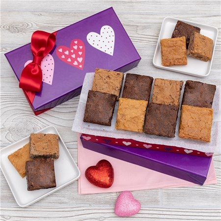 Valentine&#39;s Day Brownie Gift Box