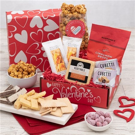 Valentine&#39;s Day Cheese and Cracker Care Package